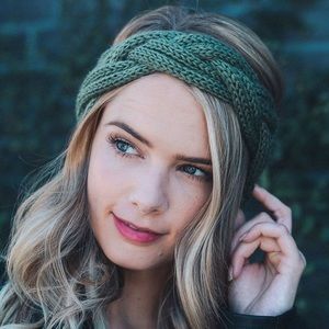 NEW BROWN colored knitted headband